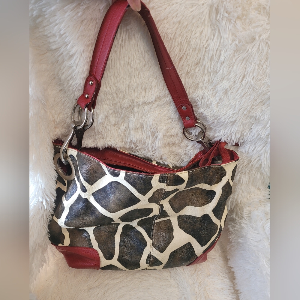 Animal print purse